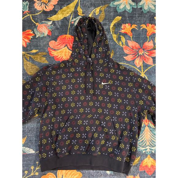 Nike Pinwheel Monogram Club Fleece Hoodie Size XL - Picture 6 of 10